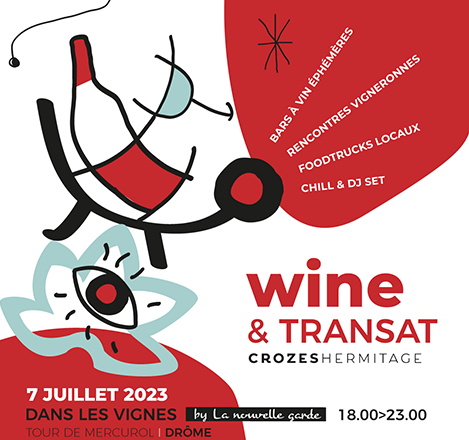 wine & transat Crozes-Hermitage, mercurol